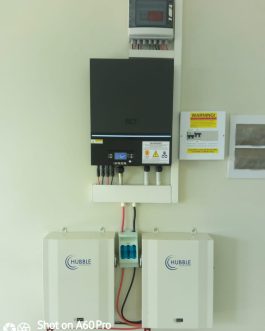 8KW Off Grid System: RCT 8KW, 9 x 445W Jinergy Mono, 2 x 5.5Kw Hubble AM2 Lithium, Raspberry Pi ICM Software Installed